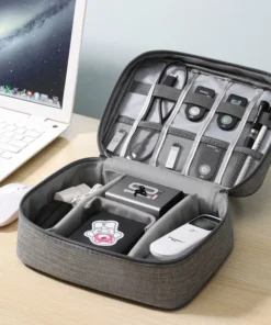 Waterproof Cable Storage Bag - Portable USB Organizer for Travel and Electronics