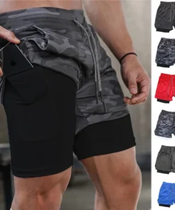Men's Multi Pocket Shorts Fitness Shorts Casual Beach Sports Lined Skinny Shorts Everyday Style Mesh Camouflage Running Shorts