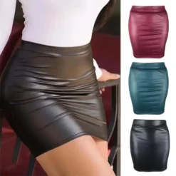 High-Waist Bodycon Mini Skirt - Vintage Slim Fit for Women - Summer Clubwear