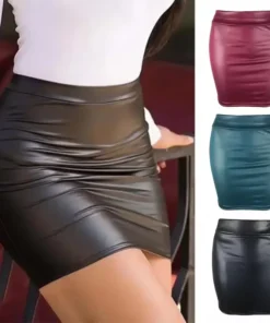 Women’s High-Waist Bodycon Mini Skirt - Vintage Slim Fit Styles for Summer