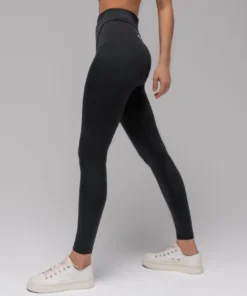 Alternative view of Black High Waist Scrunch Butt Yoga Leggings for Women – Plus Size, Thick Workout Tights