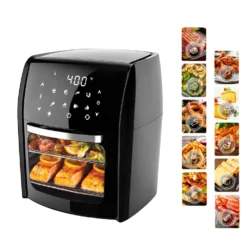 Smart Digital Air Fryer with Visible Window and 12L Capacity for Healthy Cooking