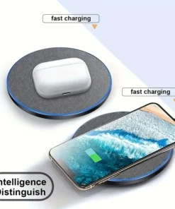 Alternative view of Ultra-Thin Fast Wireless Charger Pad for Samsung and iPhone