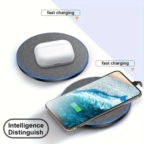Alternative view of Ultra-Thin Fast Wireless Charger Pad for Samsung and iPhone