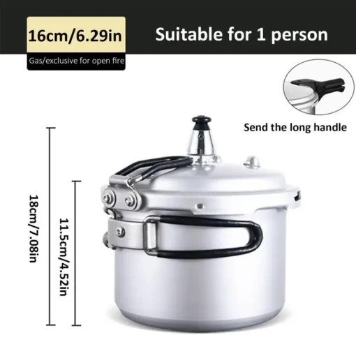 Camping Pressure Cooker - Portable Rice Cooker for Outdoor Cooking Trips - Image 6