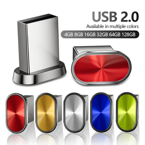 JASTER 128GB Mini Metal USB Flash Drive - Business Gift Memory Stick