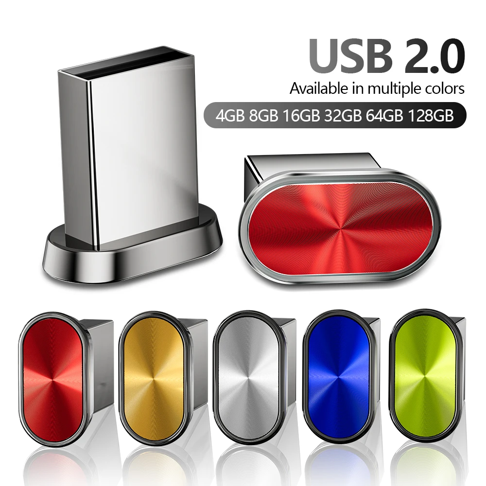 JASTER 128GB Mini Metal USB Flash Drive - Business Gift Memory Stick
