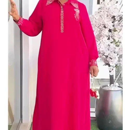 Alternative view of Plus Size Chiffon Evening Gown for Women - Elegant Summer Maxi Dress