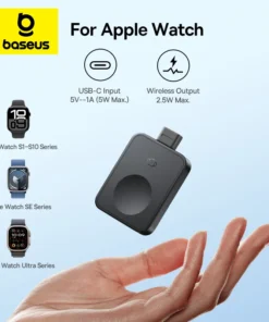 Baseus MagPro Magnetic Wireless Charger for E-Watch 2.5W For Apple Watch S1-S10 Series SE Series Ultra Series