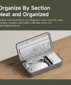 Alternative view of Hagibis Electronic Organizer Travel Cable Organizer Bag Pouch Portable Carry Case for Cable Charger SD Card Mouse Power Bank