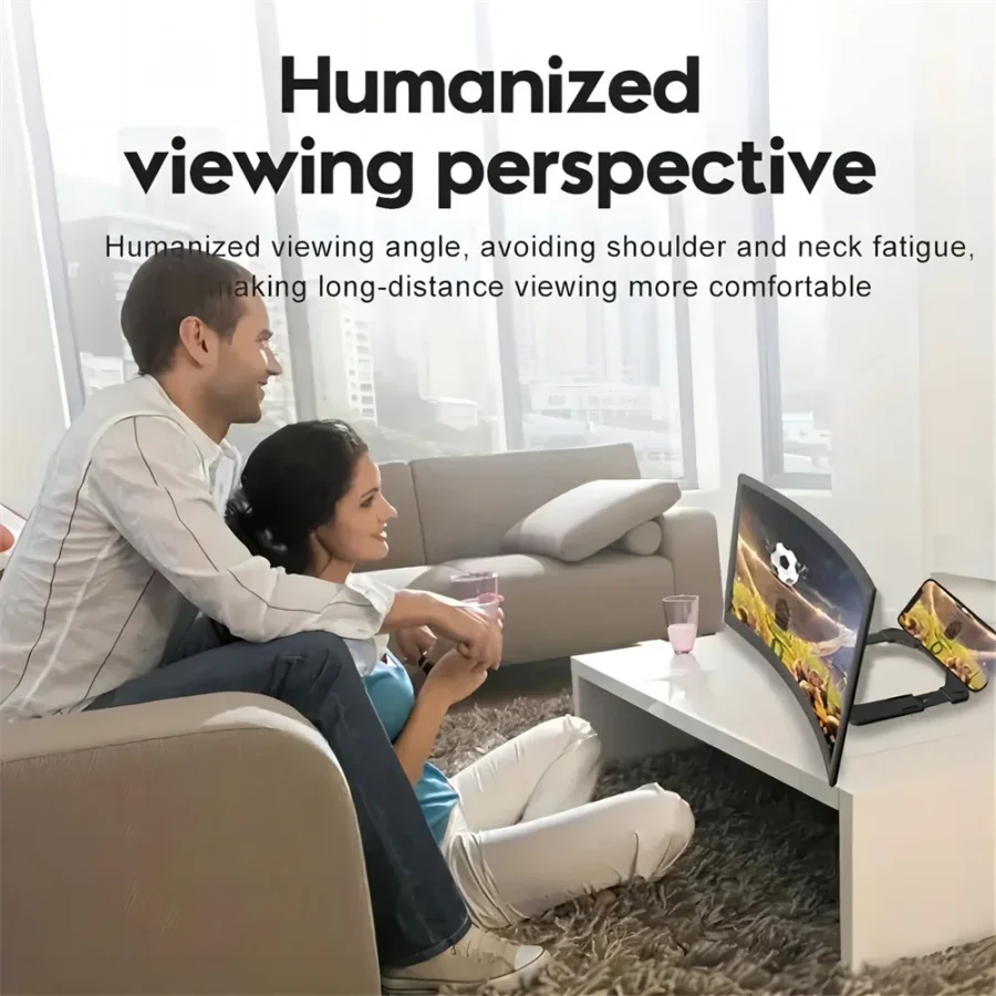 Screen Amplifier Mobile Phone Large Screen Amplifier Curved Screen Enlarged Screen Bracket Video Magnifier Holder Phone Holders - Image 6