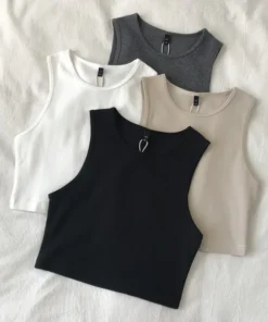 2025 Sexy Women Solid Color Tank Tops High Quality Cotton Women Boho Top Female Women Summer Camisole Camis Clothes For Women