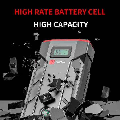 Portable Jump Starter with 20000mAh Capacity for 12V Vehicles - Image 2