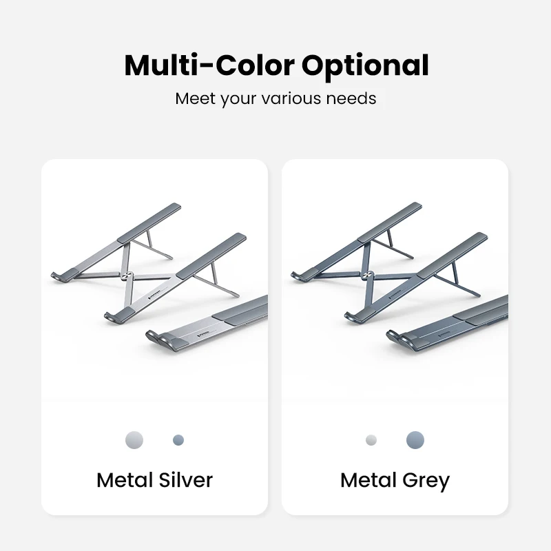 UGREEN Foldable Aluminum Laptop Stand for MacBook and Tablets - Image 6