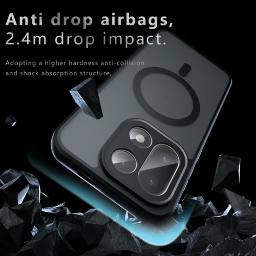 Alternative view of For Magsafe Magnetic Wireless Charging Case For OnePlus 15 OnePlus15 5G Shockproof Matte Back Cover Coque