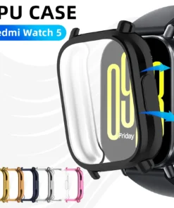 Case for Xiaomi Redmi Watch 5 Active/Lite Screen Protector Case Soft TPU All-Around Protective Bumper Cover Shell Accessories