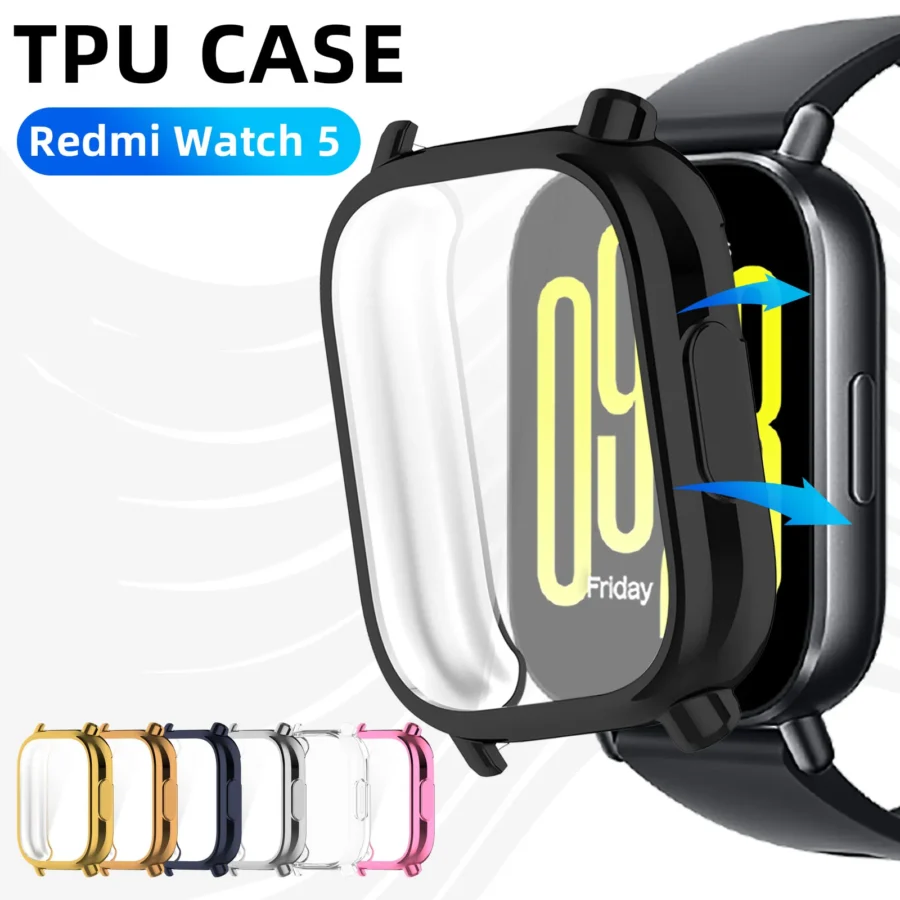 Case for Xiaomi Redmi Watch 5 Active/Lite Screen Protector Case Soft TPU All-Around Protective Bumper Cover Shell Accessories - Image 7