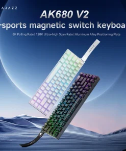 AJAZZ AK680 V2/AK680 MAX Magnetic Switch Mechanical Keyboard 60% Rapid Trigger 0.01mm 8K Return 68 keys Wired Gaming Keybaord