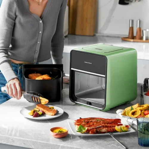 Alternative view of 4L Multifunctional Air Fryer Oven with Steam and Metal Cavity
