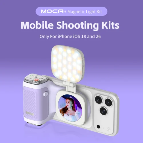 Alternative view of COMITOK MOCA iPhone Camera Shooting Aid ,Rechargeable Remote,DSLR-Grade Focus Lock,Ergonomic Design+Optional Fill Light/Mirror