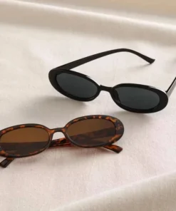 Alternative view of Vintage Oval Sunglasses Women Luxury Brand Designer Small Oval Sun Glasses Retro Black Red Glasses ladies Goggle UV400 Eyewear