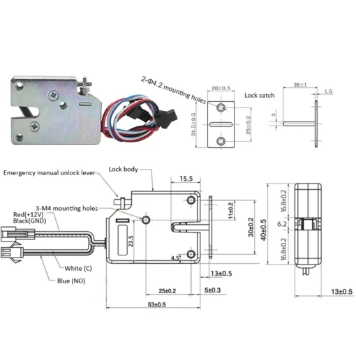 Electric Lock - Mini Solenoid Drawer Lock with Multiple Voltage Options for Cabinets - Image 6
