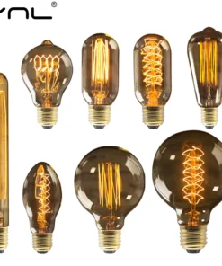 Retro Edison Bulb E27 220V 40W ST64 G80 G95 G125 Ampoule Vintage Edison Bulb Incandescent Lamp Filament Light Bulb Home Decor