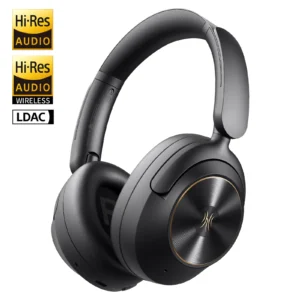 Oneodio A6 Bluetooth Headphones with Active Noise Cancelling and Microphone for Music Enthusiasts - black