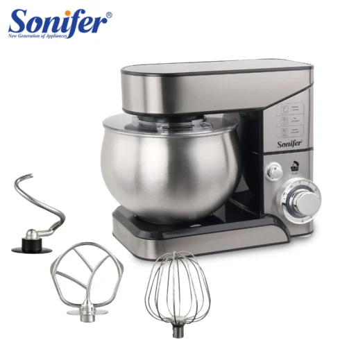 Sonifer 5L Stand Mixer with Stainless Steel Bowl for Baking and Food Preparation