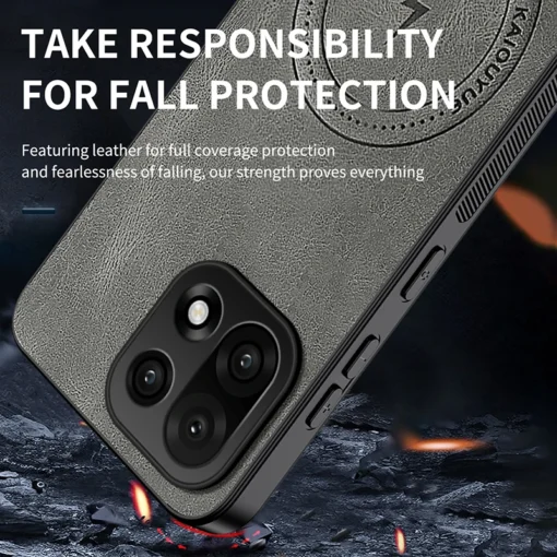 OnePlus 15 5G Back Cover - Shockproof PU Leather Case - Soft Coque for OnePlus 15 - Image 4