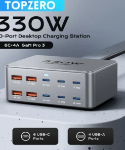 Anker 330W Multiport GaN Charger – Fast Charging Station for Laptops, iPhone, Samsung, and Tablets