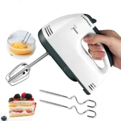 Professional Handheld Food Blender – 7 Speed Mini Mixer for Baking and Cream Preparation