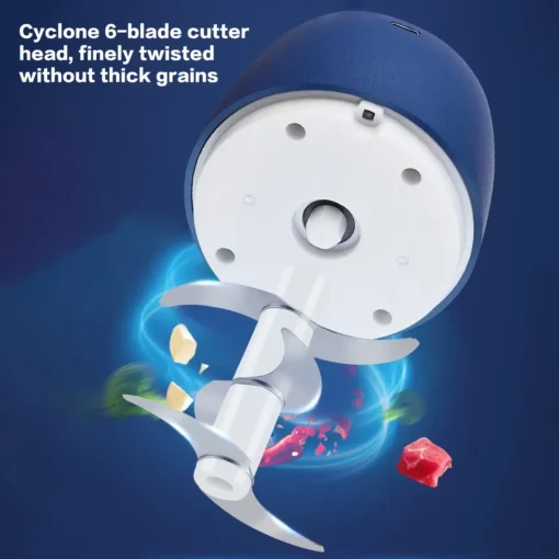 Electric Meat Grinder and Vegetable Slicer with 350ml Capacity for Home Use - Image 5