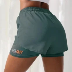 Alternative view of High Rise Women's Yoga Shorts with Proximity Control Feature for Comfort and Performance