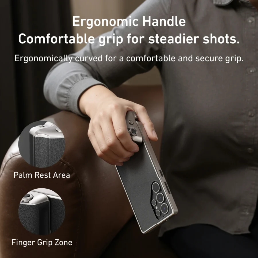 TELESIN Master Shooting Set Phone Camera Hand Grip Phone Holder CPL ND 2-32 Filter Remote Handle For SAMSUNG Galaxy S25 Ultra - Image 5