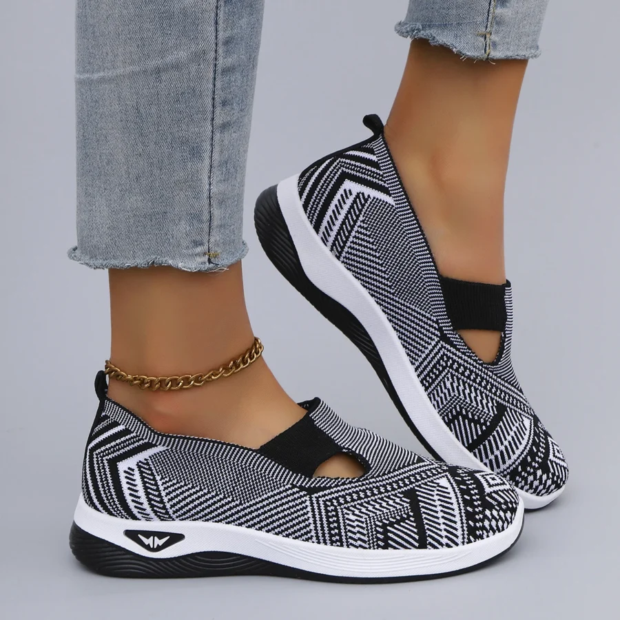 Women's Breathable Mesh Flat Sneakers - Casual Summer Shoes with Free Shipping - Image 4