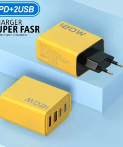 Alternative view of tatol 120W 4-Port USB Type C Fast Wall Adapter for Quick Charge Mobile Phone - High-Speed Charging Dock for Phones Tablets