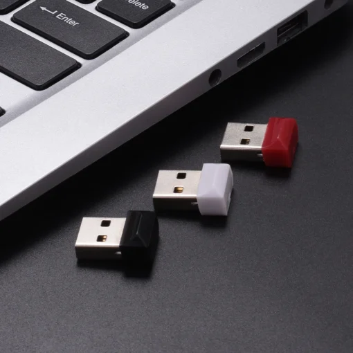Mini USB Flash Drive - High Speed 128GB Storage - Oval Design, Keychain Compatible - Image 3