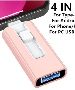 USB 3.0 4-in-1 Flash Drive for iPhone and iPad - 512GB, 1TB, 2TB Options