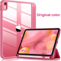 Tablet Case with Clear Back and Shockproof Design for iPad (A16) 11-inch 10th Generation 10.9-inch