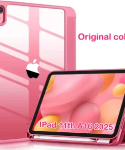 New Tablet Case for IPad (A16) 11inch 2025 10th Generation 10.9Inch Clear Back TPU Shockproof Protector Cover with Pencil Holder