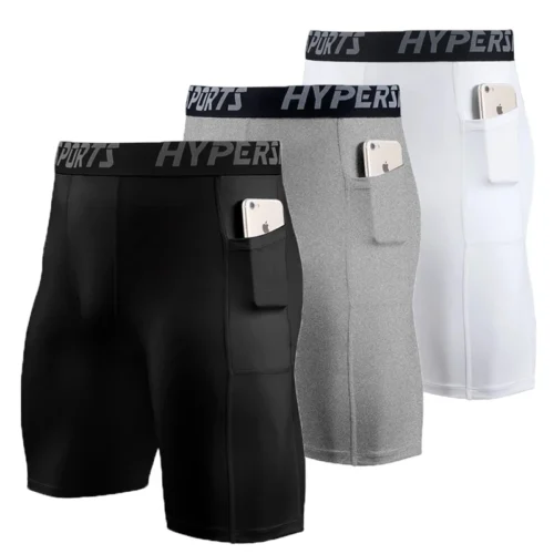 Alternative view of 2025 Compression Shorts Men Summer Sportswear Training Tights Gym Fitness Leggings Short Pants Sport Bottoms Running Shorts Men