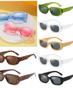 Retro Small Frames Sunglasses European And American Street Photos Fashion Square Sun Glasses UV400 Unisex Lady Shade Glass New