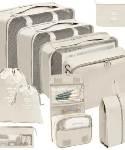 Travel Organizer Set - Packing Cubes for Luggage and Clothes (7-10 Pieces)