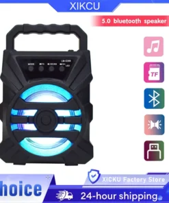 500mAh Bluetooth Speaker - High Power Portable Sound Box with Karaoke Function