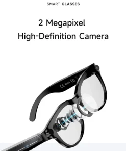 Alternative view of 2026 AI Smart Glasses 200W HD Camera 1080P Translation AI Voice Assistant Music Playback LED Flashlight Men Women Smart Glasses