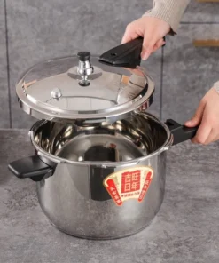 Stainless Steel Pressure Cooker - 16-30cm Induction-Ready Stew Pot