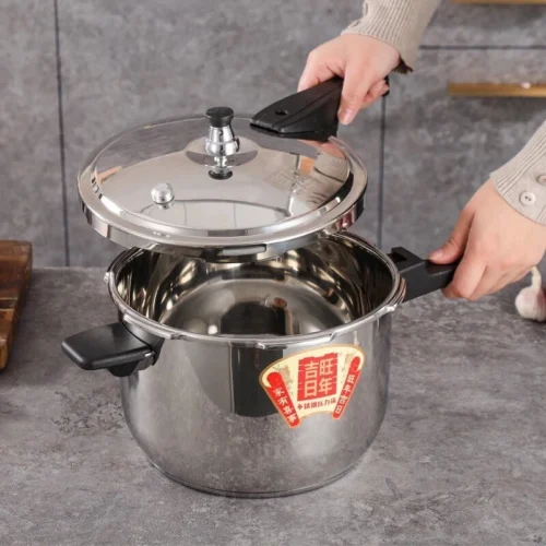 Stainless Steel Pressure Cooker - 16-30cm Induction-Ready Stew Pot