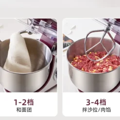 220V Stand Mixer - Automatic Dough Kneader for Commercial Use