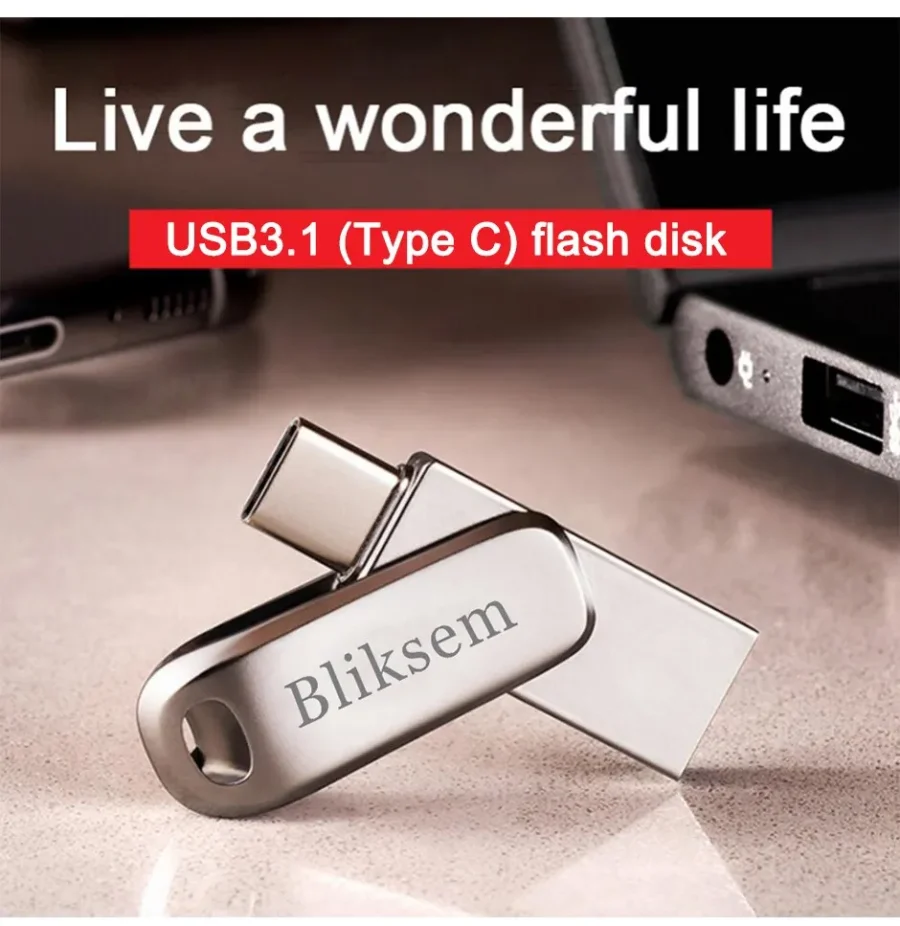 Bliksem Type-C USB Flash Drive - 32GB, 64GB, 128GB, High Speed - Image 2